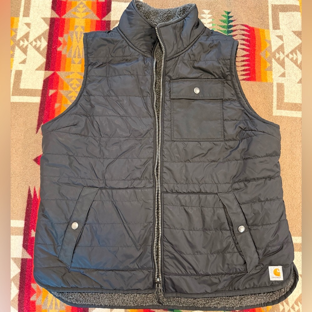 Carhartt Black Quilted Vest